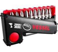 VESSEL IMPACT BALL™ Torsion Bit 10+1 PC. Set in POP-UP CASE No.IB11P02U Made in Japan by VESSEL