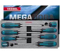 VESSEL MEGADORA Screwdriver Set 8pcs. 9008EVA (EVA Foam Set)