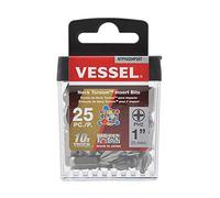 VESSEL - Neck Torsion Insert Bits Ph2X25.4 25Pc (Tictac) (NTPH2254P25T)