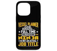 Vessel Planner Job Title Funny Shipbuilding Designer Planner Case for iPhone 13 Pro