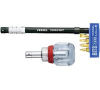 Vessel ratchet stubby screwdriver with flexible shaft TD-6700FX-4 7.7x3.5x3.5cm