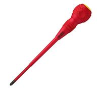 VESSEL Screwdriver Ball Grip VDE (Insulated) PZ2x150, Red-Yellow
