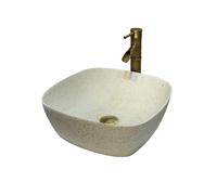 Vessel Sink Vanity Light Luxury Square Countertop Basin Hand Ceramic Household Washbasin Round Art Bathroom Small Bowl,