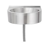 Vessel Sinks Stainless Steel Oval Basin Sink Indoor Outdoor Home Wall Mounted Bathroom Wash (Without Faucet) Bathroom Bowl Sink