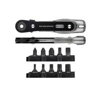 Vessel TD-25 Mini Ultra-Slim Straight Type Ratchet Screwdriver with 10 Bits Included