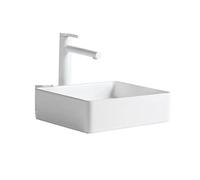 Vessel Vanity Sink 38 x 13 cm Ceramic Bathroom Sink Wash Basin Modern Minimalist White Round Above Counter Modern Countertop