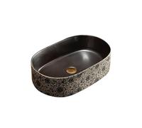 Vessel Vanity Sink Outdoor Retro Art Above Counter Wash Basin Home Toilet Bathroom Sink,55 * 35 15cm Modern Countertop