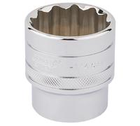 Draper Expert 33729 Hi-Torq® 12 Point Socket 1/2in Sq. Dr. 1.1/4in each