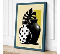 Vessels in Black and Canvas Wall Art Print 36x24 Inch
