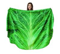 Vessia Lettuce Throw Blanket, Realistic Funny Food Blanket for Adults and Kids, 300GSM Giant Soft Vegetable Throw for Couch, Sofa, Bed, Fun Cozy Cabbage Home Decor for All Seasons, 60 inches