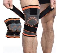 Vessori Knee Support Brace 2 Pack - Compression Knee Sleeves for Men & Women, Running, Gym, Squats & Sports, Joint Pain Relief, Meniscus Tear, ACL, MCL, Tendonitis, Breathable Non-Slip