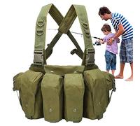 Vest for Camping | Convenient Outdoor Vest for Children Chest Rig,Portable Convenient Training Service Outdoor CS Protection Gear Vest Security Vest for Pairing with Wireless Devices