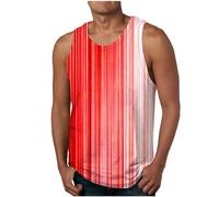 Vest for Men UK Sale Clearance Hawaiian Round Neck Holiday Tank Tops Casual Loose Sleeveless Tie-dye Sport Fitness Pullover Vests Tops 2024 Summer Outdoor Beach Vest Tops Gym Muscle Tank Tops S-4XL
