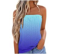 Vest for Women Promotion Boho Tops Strapless Bandeau Tank Tops Summer Casual Sleeveless Tube Shirt Blouse Tanks Summer Tank Tops Casual T Shirts Business Office Dressy Outfit Blouse