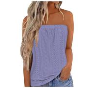 Vest for Women Promotion Boho Tops Strapless Bandeau Tank Tops Summer Casual Sleeveless Tube Shirt Blouse Tanks Summer Tank Tops Casual T Shirts Business Office Dressy Outfit Blouse