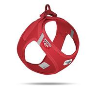 Curli Softshell Dog Harness Vest with Clasp Red - Large