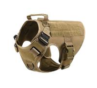 Vest Pet German Shepherd Golden Retriever Training Dog Harness And Leash Set For All Breeds Dogs(Brown,XL(40-60KG))