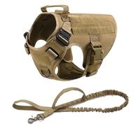 Vest Pet German Shepherd Golden Retriever Training Dog Harness And Leash Set For All Breeds Dogs(Light Brown,S(Below28kg))