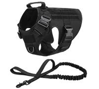 Vest Pet German Shepherd Golden Retriever Training Dog Harness And Leash Set For All Breeds Dogs(Schwarz,XL(40-60KG))