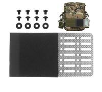 Vest Side Expander: Heavy Duty Extension Panel with Secure Buckle Closure, Flexible Plates Attachment for Sports or Work | Climbing Comfort Adjustment Accessory, Blk, Consulte la descripción, See