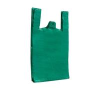 Vest Style Carrier Bags, Recycled Green Vest Carrier Bags 11 X 17 X 21", Boxes of 1000