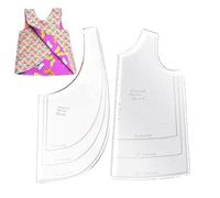 Vest Template - ABS Sewing Cutout | Quilting Ruler Tool - Reusable Template for Accurate Clothing Patterns Perfect for Kids Dresses Shirts and DIY Sewing Projects