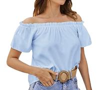 Vest Tops for Women Women's Short Sleeve Polo Shirts Lady-fit Cotton Classic Sports Golf Tennis Work Tee Top Coral Tops for Women UK Tops (Blue, S)