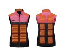Vest Tops Women UK, Heated Vest for Men, Electric USB Warmer Jacket with 15 Heating Zones, Lightweight Heated Gilet, for Fishing Hunting Sale Clearance (Battery Pack Not Included)
