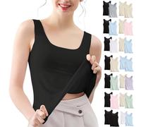 Vest Tops Women UK Like Ice Vest Wear Tank Tops Sleevless Scoop Neck Summer Casual Yoga Undershirt Ladies Stretch 2 Pack Elegant Comfy Base T Shirt