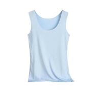 Vest Tops Women UK Like Ice Vest Wear Tank Tops Sleevless Scoop Neck Summer Casual Yoga Undershirt Ladies Stretch 2 Pack Elegant Comfy Base T Shirt