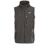 Trespass Mens Jynxless Full Zip Ribbed Fleece Bodywarmer Gilet - Black