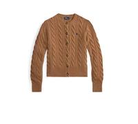 Hazelnut Cable-Knit Cardigan Jumper - female - Polo Ralph Lauren - Cardigans - Brown - M - Knitwear M