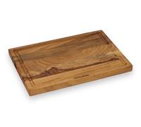 Vesta Homes Wooden Chopping Board/Cutting Board/Serving Board, Block for Vegetables, Fruits & Cheese | Juice Grooves | Natural Sheesham Wood | 38 x 25.5 x 2.5 cm | Handcrafted in India