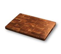 Vesta Homes Wooden End Grain Cutting Board/Chopping, Serving Board/Block for Vegetables, Fruits, Cheese and Charcuterie | Natural Acacia Wood | 18 * 12 Inches | Handcrafted in India