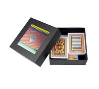 VESTA Poker Playing Cards Set - Composed of 2 Decks - Notepad and Pencil Included - Gift Idea - Made in Italy
