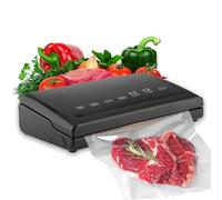 Vesta Precision Home Vacuum Sealer V11 with 31cm Sealing Bar | Multi-Function Touch Panel, Includes Packaging Bags (Roll), Black, 8.9x38x19.9cm