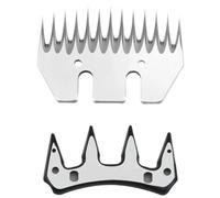 Vestamore 13-Tooth Sheep Shearing Blades Set, Steel Made, Sharp, Universal Replacement Part for Electric Clippers, Includes Straight and Moving Blade, Replacement Blade Head for Sheep Shearing