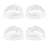 Vestamore 2 Pairs Silicone Toe Separators, Transparent Five-Hole Gel Forefoot Pad, Bunion Aid for Daily Wear, Foot Protection Against Squeezing, Fits Various Foot & Shoe Types