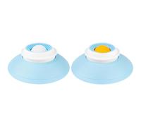 Vestamore 2 Pcs Dog Lick Ball, 5.7 in Licking Bowl for Dogs with Rolling Spheres and Suction Cup Base, Slow Feeding Lick Ball, Dog Slow Feeder for Peanut Butter and Yogurt, Calming Support
