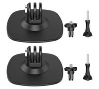 Vestamore 2 Pcs Flexible Adhesive Helmet Mount for Insta360 X5 X4, Large 2.5 in / 63 mm Base, Includes 1/4 Adapter and Mounting Screw, Sports Camera Accessories, Black