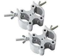 Vestamore 2 Pcs Heavy Duty Aluminum Alloy Swivel Clamp for Stage Lighting, 38-52Mm Pipe, 500Kg Load, Quick Setup, 4-Bolt Secure