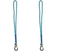 Vestamore 2 Pcs Tree Swing Straps, 23.6 in / 60 cm Hanging Ropes with Heavy Duty Carabiners, Stainless Steel Hooks for Outdoor Hammock, Backyard Swings, Yoga Straps, Blue and Orange Set Accessories