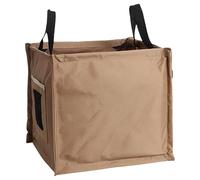 Vestamore 27L Khaki Foldable Camping Trash Can, 600D Oxford Cloth Outdoor Garbage Bin, Portable Lightweight Storage Box For Camp Trips, Picnics, Rv, 11.8 X 11.8 X 11.8 In