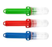 Vestamore 3 Pcs Boat Flares, LED Light Marine Flares for Fishing Nets and Buoys, Waterproof Floating Emergency Signals with Flashing Beacon for Night Boating, Red Blue Green Colors