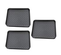Vestamore 3 Pcs Plastic Shoe Tray Set, Sturdy Boot Trays with Raised Edge, Multi Function Tray for Indoor and Outdoor Use, All Weather Floor Protection, 13.8 x 10.8 x 1.2 in, 35 x 27.5 x 3 cm