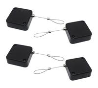 Vestamore 4 Pack Anti Lost Security Cable Lock, 35.4 In Steel Wire Lanyards With Abs Cases, Perfect For Retail Displays, 1.8 X 1.8 In