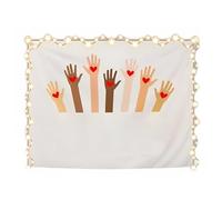 Vestamore 59 X 51.2 In Wall Tapestry, Inclusion Diversity Equality Theme, Polyester Wall Hanging, Colorful Decor For Classroom Bedroom And Living Room