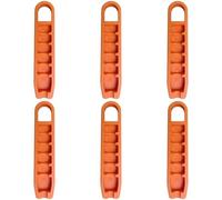 Vestamore 6 Pcs Golf Tee Height Tool, Orange Adjustable Setter with 0.8 to 2.8 in Scale, 3D Printed Portable Golf Training Aid for Consistent Swings, Precision Tee Height, Presents for Golfers