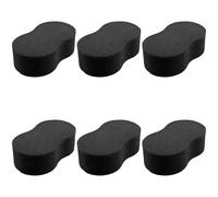 Vestamore 6 Pcs Horse Bathing Sponges, Grooming Kit, Soft Comfortable Grip, Black, Remove Dirt And Sweat, 5.1 X 2.8 X 1.6 In / 13 X 7 X 4 Cm