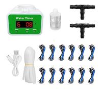 Vestamore Automatic Drip Irrigation For 12 Pots, Indoor Plant Watering System With Usb Charging, 6.5 Ft Tube, Includes 12 Drip Arrows